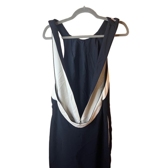 Stella McCartney Black Ivory Colorblock Halter Neck Sheath Dress Size EU 42 - Picture 8 of 10